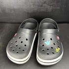 Crocs Crocband Clog Black White Slip On Sandals Unisex Men s 9 Women s 11 11016