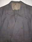 Vintage Mens Yvessaintlaurent 1990s 2piece Suit Grey 46r Jacket 36w Pleated Cuff