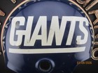 Vintage 1970s New York Giants 14 Inch Round Wall Helmet Plaque