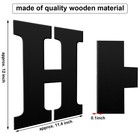 Jetec 4 Pieces 12 Inch Home Sign Wooden Home Letters Wall Hanging Large Decor   