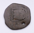 Spanish 8 Maraved  s Cob Pirate Coin C 1600s     Philip Iv Colonial Era