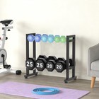 Dumbbell Rack 2-tier 18 In Length Adjustable Weight Rack For Home Gym Dumbbel   