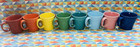 New Bright Set Of 8 Fiesta Tapered  Mugs  15 Oz Fiestaware Free Shipping