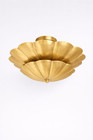 Modern Brass Flower Flush Mount Ceiling Light  Sculptural Gold Ceiling Fixture