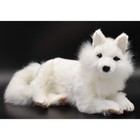 Hansa Arctic Fox Plush 40cm Realistic White Fox Stuffed Animal Bh6822