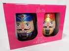Lolita Nutcracker Suite Stemless Wine Glass 2 Pc Set 20 Oz  New