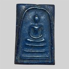 Thai Amulet Phra Somdej Wat Rakang Chinese Character Back Mystic Blue Vintage