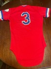 1982 Game Worn Burlington Rangers Jersey  3 Authentic Rare Texas Rawlings Milb