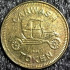 Carwash Car Wash No Cash Value Wash Token 22mm  c479 