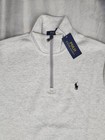 Polo Ralph Lauren Quarter Zip Grey Pullover Sweater Men s Size Medium New