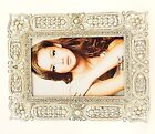 Jeweled Martyna Picture Frame Made By Hand With Swarovski Crystals   Faux Pearls