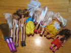 Lot Of 9 Vintage  Small Dolls Some Maybe Barbie s Little Sister Doll Read
