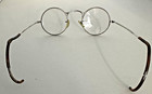 Antique Victorian Engraved Round Spectacles Wire Rim Steampunk Glasses