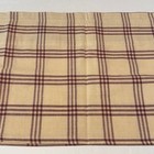 Set Of 4 Cotton Plaid Valances Burgundy Cream Farmhouse  61x14 Country Primative