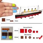 Ship Model 9090pcs Titanic Cruise Boat Toy Adults Kids Xmas