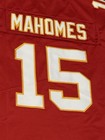 New Patrick Mahomes 15 Custom Kc  Sewn Football Jersey Red Large