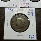 Large Cent Lot  5  1831 Free Shipping