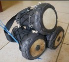 Authentic Nigerian Talking Drum Omele-bata With Sticks  three Head Drums 