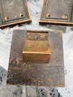 Victorian Antique Brass Door Knobs Corbin Mortice Lock Backplate Set 1890s