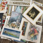  lot Of 20  1960s Christmas Cards Used Mixed Lot Scrapbook Decor Classic Art