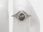Antique 1920s  2000  30ct Natural Alexandrite 18k White Gold Filigree Ring