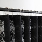Black Lace Shower Curtain With Valance  Gothic Style  72 X 72 Inch