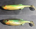 Aluminum Fishing Soft Bait Mold - 4 75  X 1 Cavity Swimbait Mold