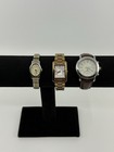 Mixed Stainless Steel Watch Lot Of 3  fossil  Timex  Atomix  Need Batteries