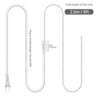 Transparent Lamp Cord Spt-2 18awg  With On off Button Switch Replacement Repair