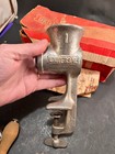 Vintage No  1 Universal Hand Crank Cast Iron Meat Grinder Made In Usa