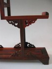 Nice Chinese Suanzhi Wood Carved Put Small Curio Stand shelf Or Anique Display