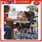 Cosco Kids Simple Fold Portable Baby High Chair Black