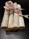 Birch Wood Logs Assorted 12-13  Length  Raw Natural Logs Untreated Set Of 6