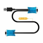 2in1 Vgausb Kvm Cable 6ft Fits Vga Kvm Switch Replacement Connector
