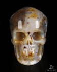 2 0  Premium Brazilian Agate Hand Carved Crystal Skull  Realistic  Healing