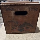 Vintage Anheuser Busch Budweiser Wooden Beer Crate Box