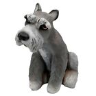Schnauzer Sculpture Folk Art Dog Cement Vintage Yard Home Statue Concrete 12 In