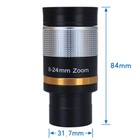 1 25  Full Multi-coated 8-24mm Zoom Telescope Eyepiece For Telescope Astronomy