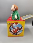 Vintage Curious George Jack-in-the-box 1995 Schylling Green Toy Read