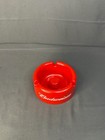 Vintage Budweiser Red Plastic Ashtray Round Barware Breweriana Memorabilia 1980s