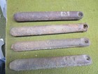4 - 2-6  Lbs   2-7 Lbs Antique Window Sash Weights Total Weight 28lbs 4 2 Ounces