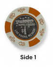 Stardust Casino  1 Coin Inlay Center Vintage Casino Chip 1985
