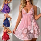 Women s Sexy Lingerie Sleepwear Babydoll Underwear Lace Dress G-string Nightwear