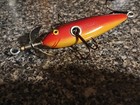 Beautiful Shakespeare Type Contemporary Minnow Lure Wood Glass Eyes