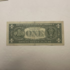 Woa  Quads     4444   A Duo 99   2017  1 One Dollar Note Fancy Serial Number