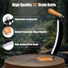 10 Inch Draw Shave Knife Curved Draw Knife Woodworking Scraper Debarking Tool