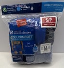 Hanes Cool Comfort Men   s Tagless Mesh Boxer Briefs 2-pack S Blue gray 239lb2