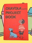 Vtg 1958 Crayola Crayons Color Drawing Set No 72 Binney Smith Sharpener Booklet