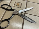 2 Pair Vintage Sewing Scissors Wiss No  28 Steel Forged   Japan Heavy Pinking