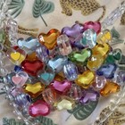 Multicolor Heart Glass Beaded Charm Necklace Bohemian Love Fashion Jewelry